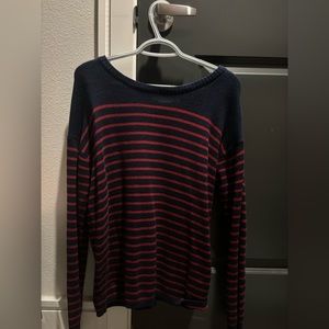 Sweater | Navy blue and red | H&M | Medium